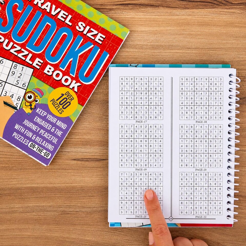 image 1 of Sudoku Puzzle Books Set of 2 Travel Size 200 Pages Each (Sudoku)