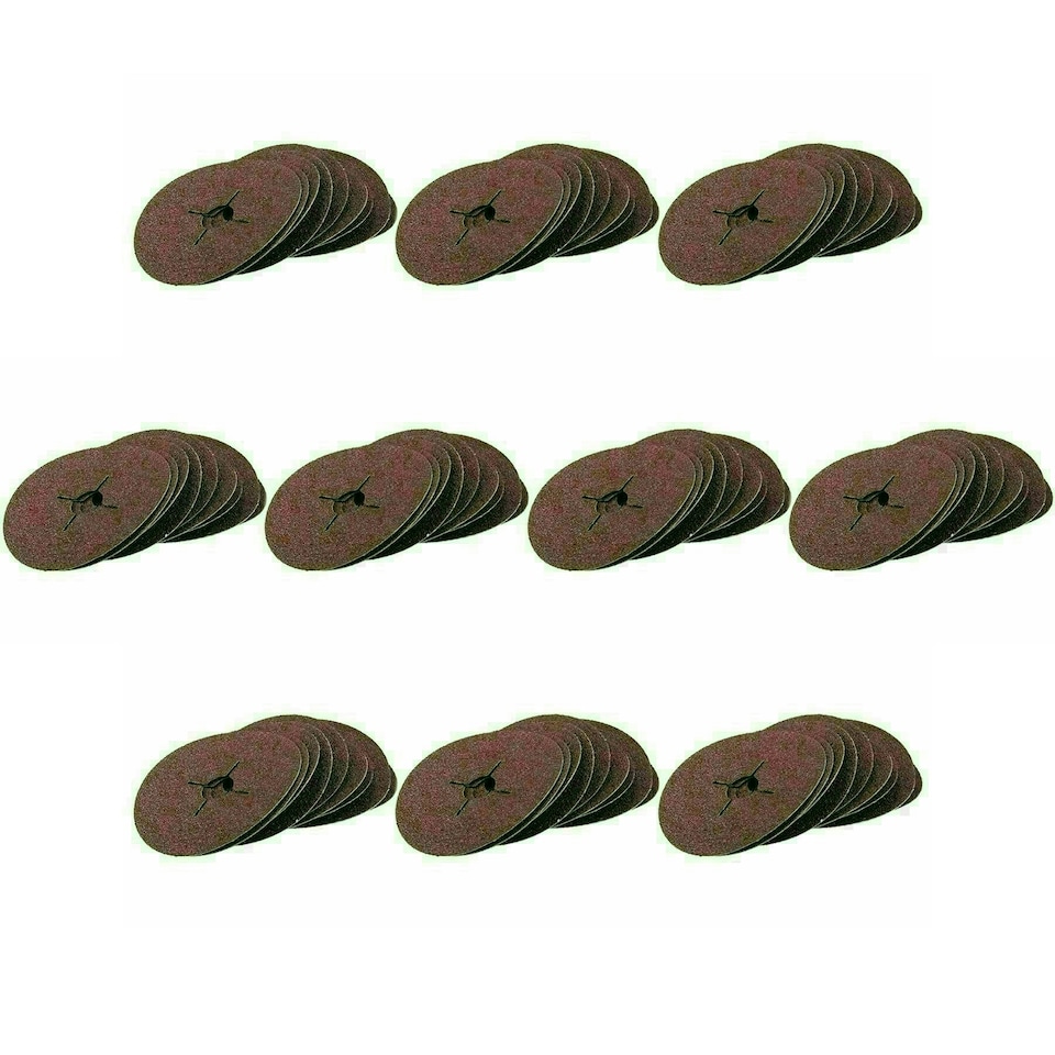 image 1 of 115mm 4.5" 36 Grit Coarse Fibre Sanding Abrasive Discs For Wood Metal 100pk
