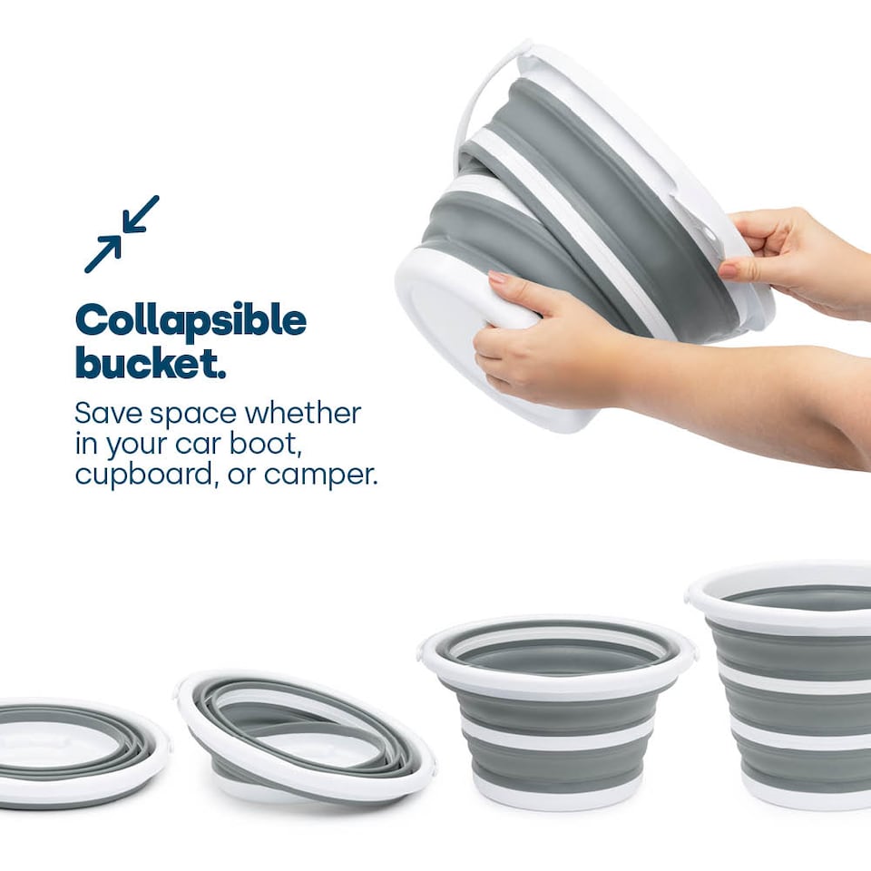 image 1 of Collapsible Bucket With Handle