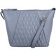 image 1 of Genuine Leather Diamond Effect Design Cross Body / Shoulder Bag Blue | Blue