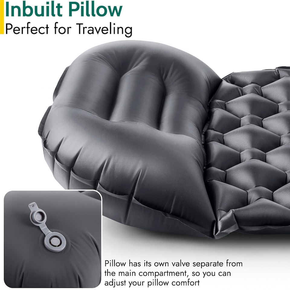 image 1 of Ultra Light Sleeping Mat with Pillow