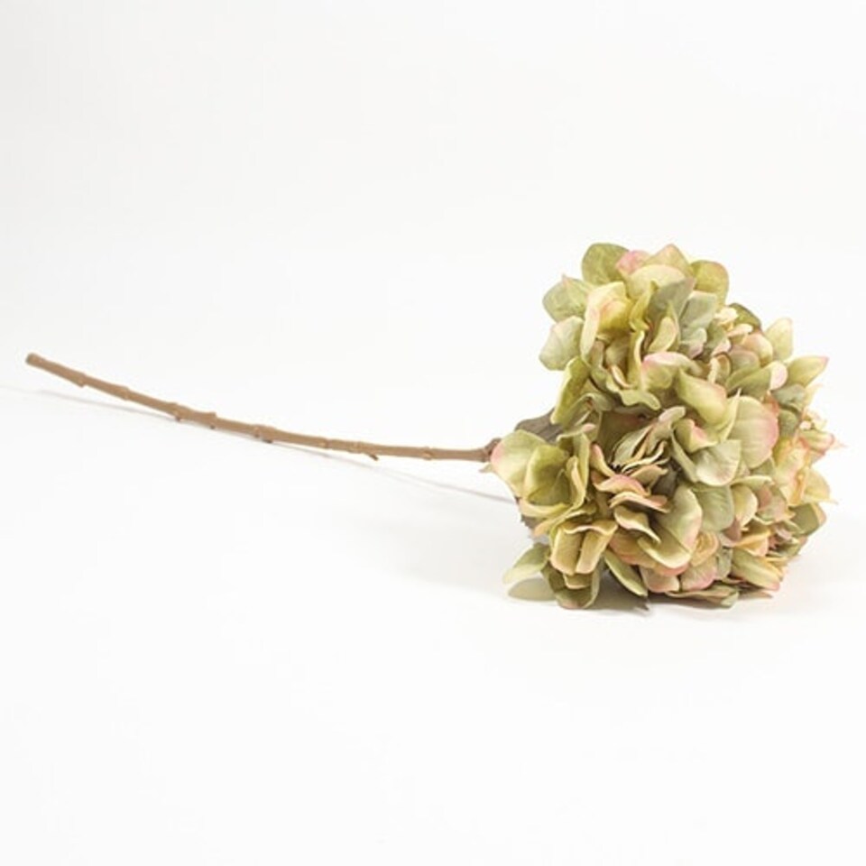 image 1 of Green Hydrangea Spray Artificial Flower Decoration 65cm