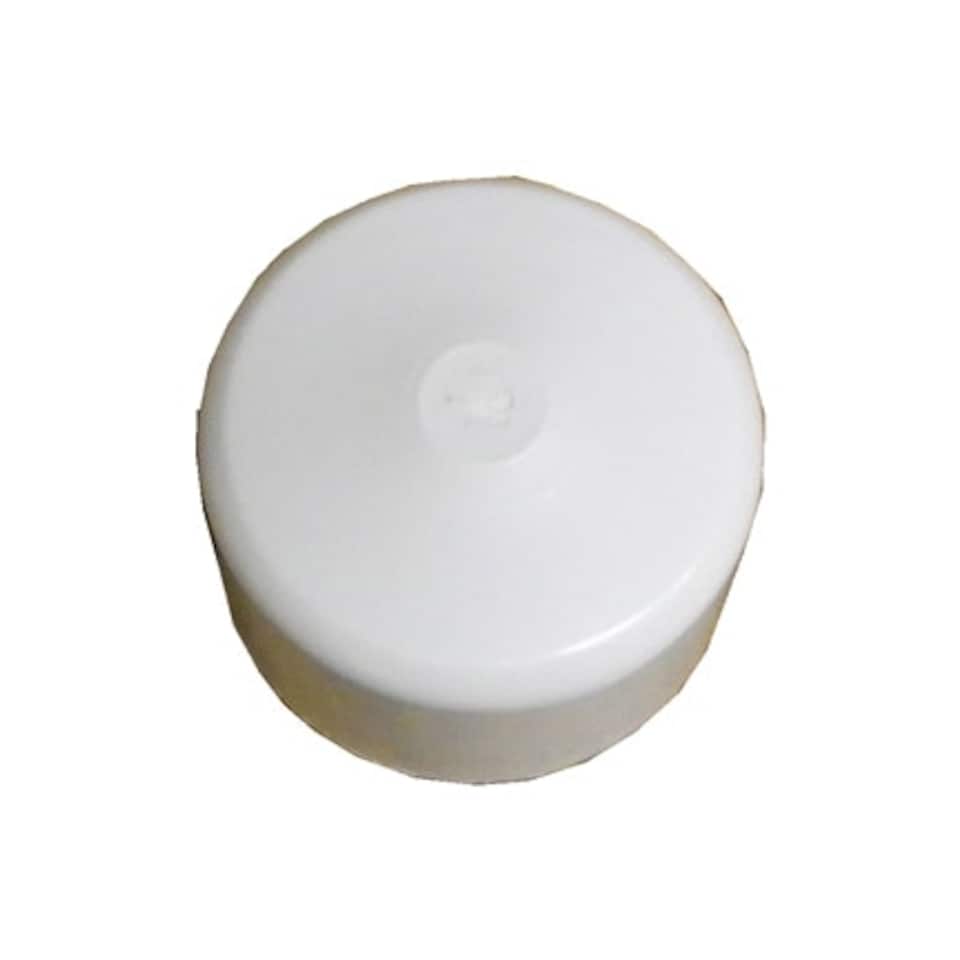 image 1 of Plastica 1.5in End Cap White Pack of 10