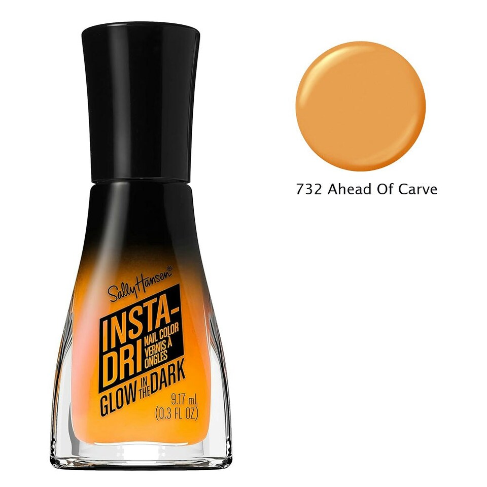 image 1 of Sally Hansen Insta-Dri Nail Glow In The Dark Nail Polish 732 Ahead Of Carve N/A