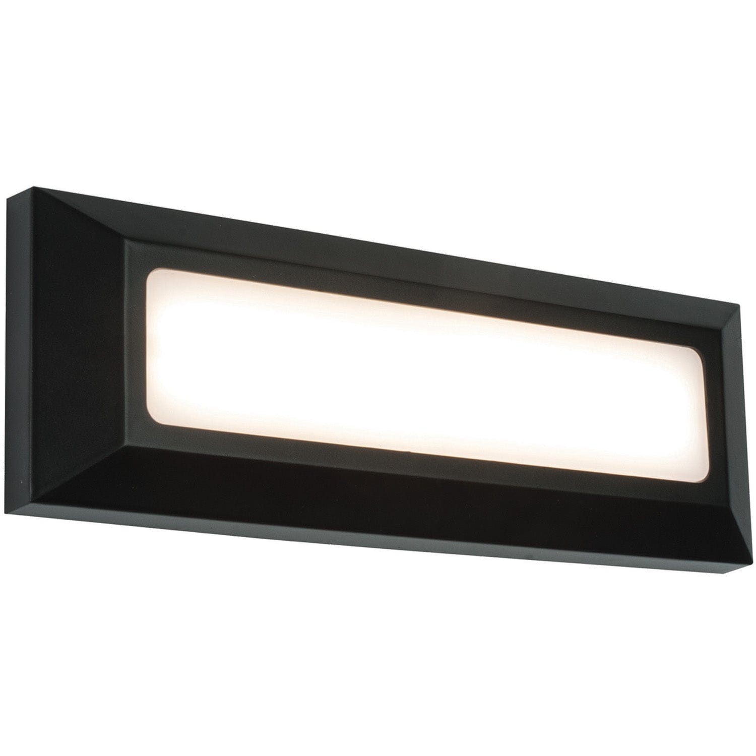 Loops Outdoor IP65 Pathway Guide Light - Direct 3W Warm White LED - Black ABS Plastic