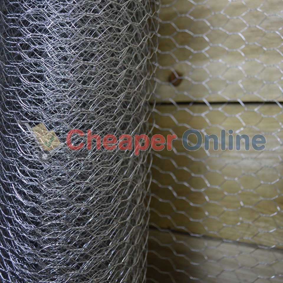 image 1 of 2 Pack of 10m Galvanised Metal Chicken Garden Wire Netting / Fencing