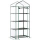image 1 of Outsunny Portable 4-Tier Mini Greenhouse Plant Grow House Shed w/ Clear Cover