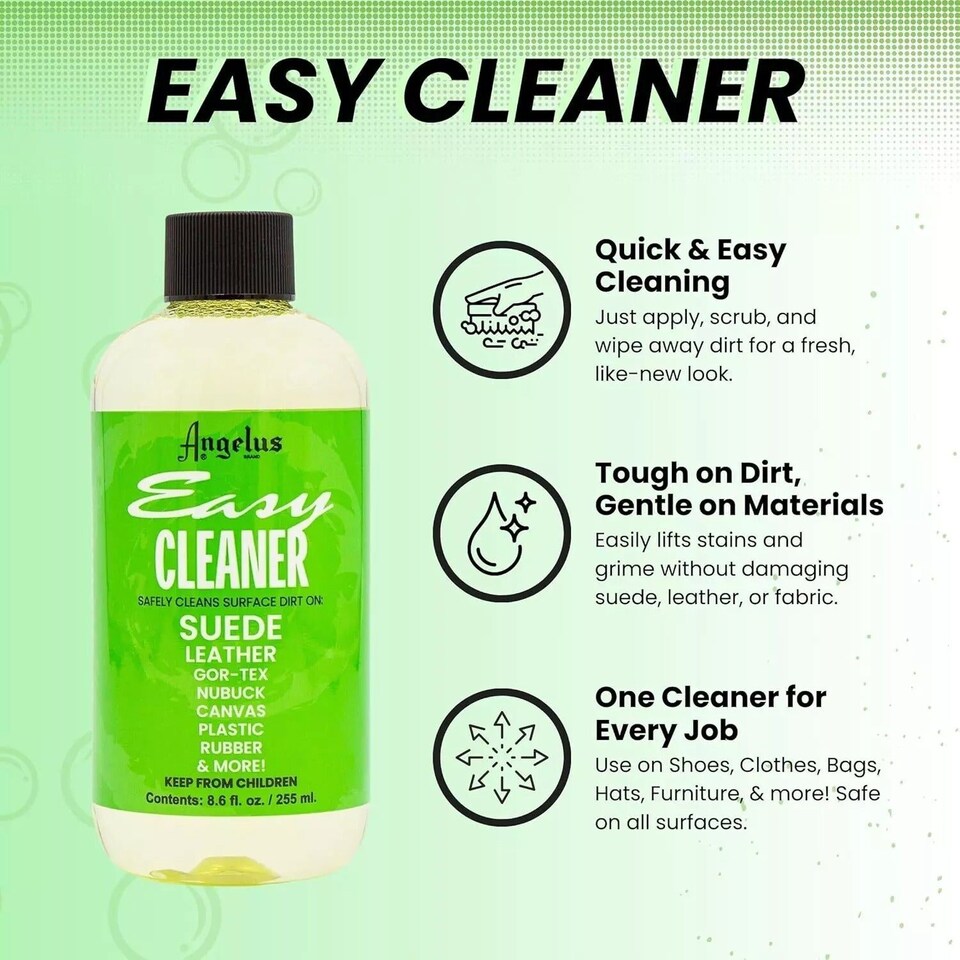 image 1 of Angelus Easy Cleaner for Leather, Suede, Vinyl and Canvas 8oz