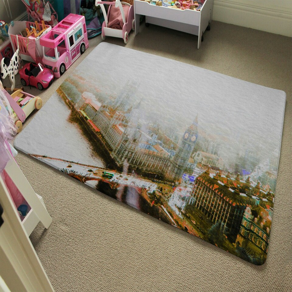 image 1 of BIG BEN IN THE MIST (Rug) Multi | XL: 160x230cm