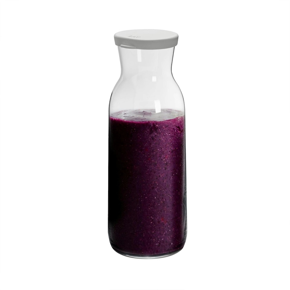 image 1 of Argon Tableware Brocca Glass Carafes with Silicone Lids - 1.2 Litre - Pack of 6
