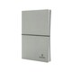 image 3 of XD Collection Recycled Leather A5 Notebook - Light Grey - One Size