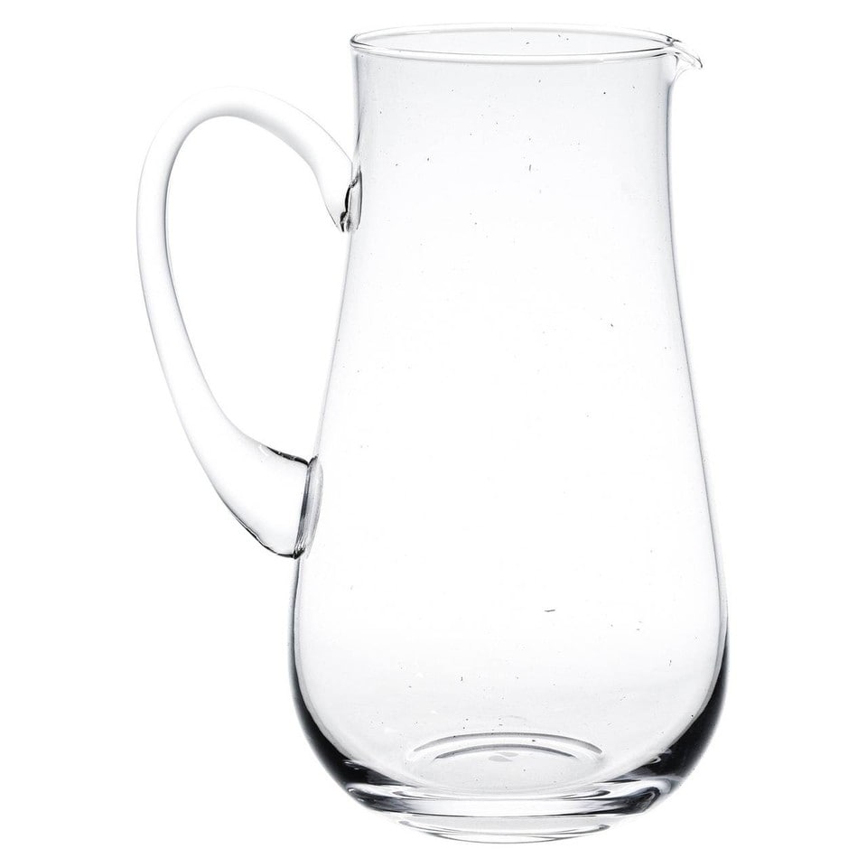 image 1 of 2.5L Clear Handmade Crystalin Glass Serving Jug Table Carafe Water Pitcher