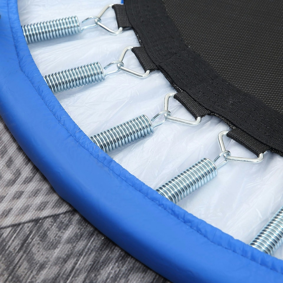 image 1 of HOMCOM Dia. 101cm Fitness Trampoline Exercise, Max Load 100 KG, Blue Black