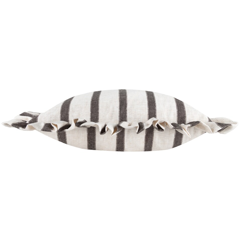 image 1 of Wylder Connie Striped Ruffle Cushion