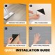 image 8 of NOVECRAFTO Self Adhesive Vinyl Floor Tiles 45x45cm Carpet Effect Peel and Stick