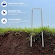 image 5 of Harbour Housewares 4mm (12 gauge) Weed Membrane Pegs - 15cm - Pack of 200