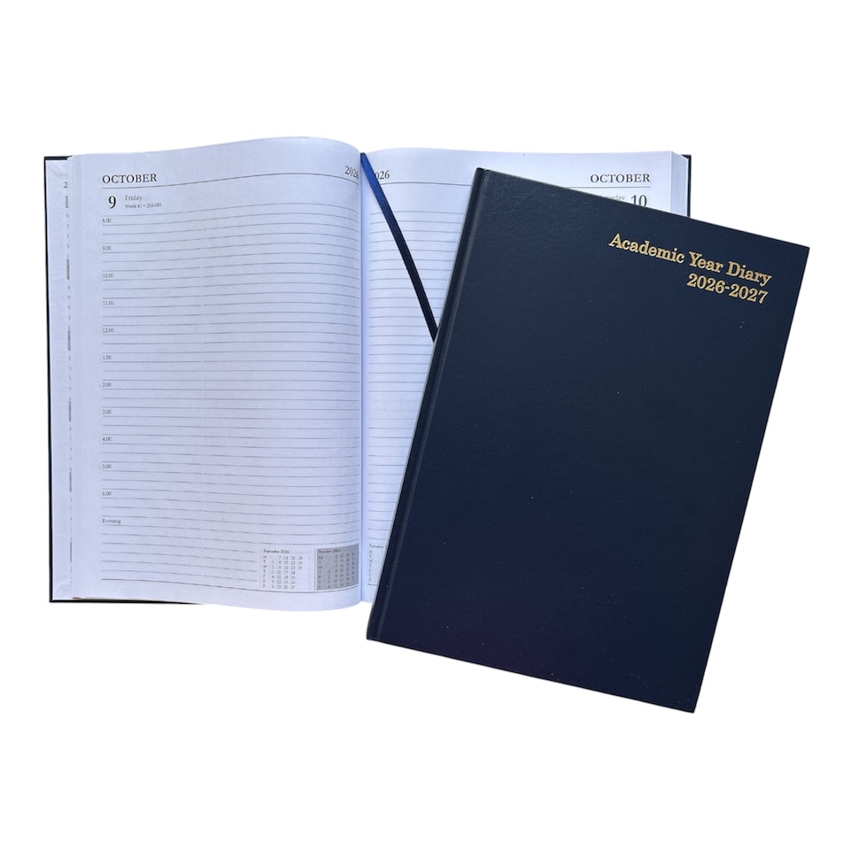 image 1 of Janrax 2026-2027 A4 Day Per Page Blue Academic Diary