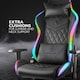 image 6 of Deltaco Gaming DC410 RGB Gaming Chair with RGB Lighting - Black