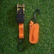 image 5 of 4 Pack of 1 Inch x 15 ft Heavy Duty Orange Ratchet Strap Set with S Hooks DIY