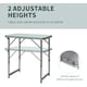 image 4 of Outsunny Garden Aluminium Table Folding Picnic Table for Camping