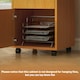 image 7 of HOMCOM 60cm Filing Cabinet with Drawers and Open Shelf, Natural