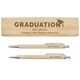 image 6 of Personalised Graduation Wooden Pen and Pencil Set