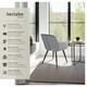 image 2 of Dining Chair Marilyn - with armrests, padded, velvet look, black steel legs - per piece Grey | Grey/Black