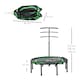 image 5 of HOMCOM Foldable Trampoline with Adjust Handle, Max Load 100 KG - Green