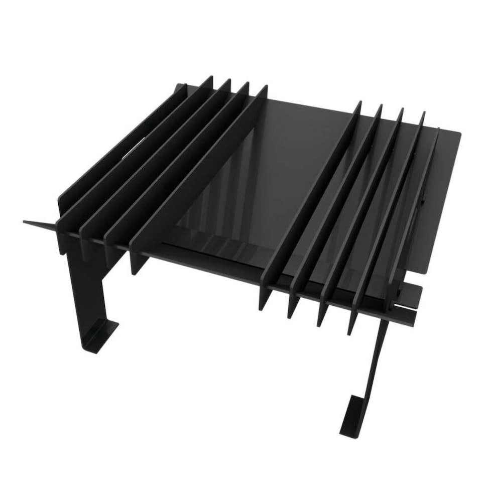 image 1 of Primrose Chic Steel Hex Metal Black Outdoor Fire Pit 58cm