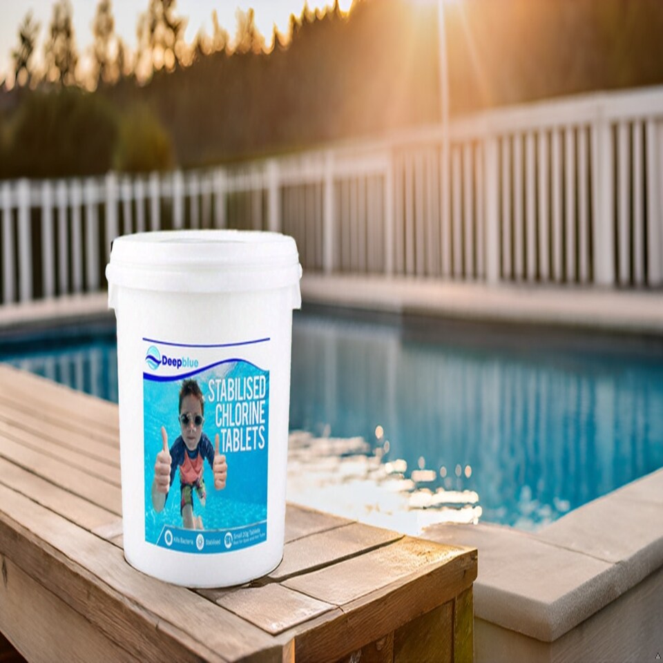 image 1 of Deep Blue Pro - Mini 20g STABILISED Chlorine Tablets 2.5kg SLOW RELEASE