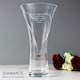 image 1 of Personalised Large Hand Cut Ruby Diamante Heart Vase Clear