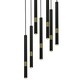 image 5 of Milagro Pendant Lamp Monza Black / Gold 7XG9 8W