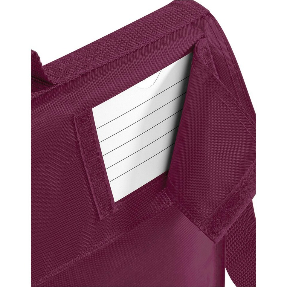 image 1 of Quadra Childrens/Kids Adjustable Strap Book Bag - Burgundy - One Size Purple