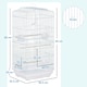 image 9 of PawHut 92cm Large Bird Cage with Perches, Food Bowls, Swing, White