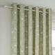image 2 of Wylder Bella Floral Sage Eyelet Curtains 168 x 183cm Green | Sage Green