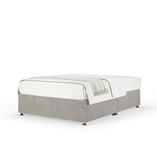 Ortho Classic Orthopaedic Seal Grey Naples Velvet Divan Set Small Single