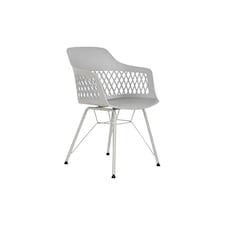 Dining Chair DKD Home Decor Light grey 57 x 57 x 80,5 cm Grey