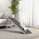 image 2 of PawHut Dog Ramp for Bed, Pet Ramp for Dogs with Non-Slip Carpet and Top Platform, White & Grey