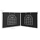 image 7 of Outsunny 3x3(m) or 3x6m Pop Up Gazebo Side Panels Replacement, 2 Pack, Black