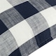 image 3 of Yard Chesil Check 100% Cotton Navy Outdoor Cushion 50 x 50 cm | Multi
