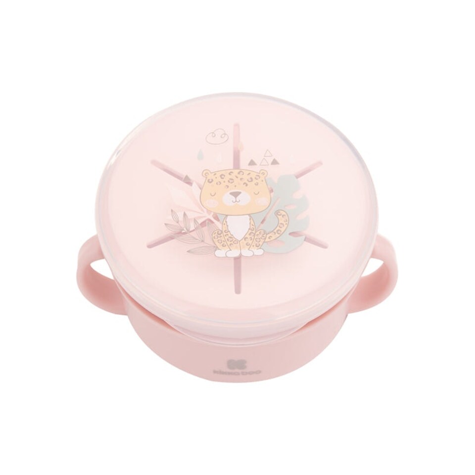 image 1 of Kikka Boo Snack Bowl 2 In 1 Savanna Pink