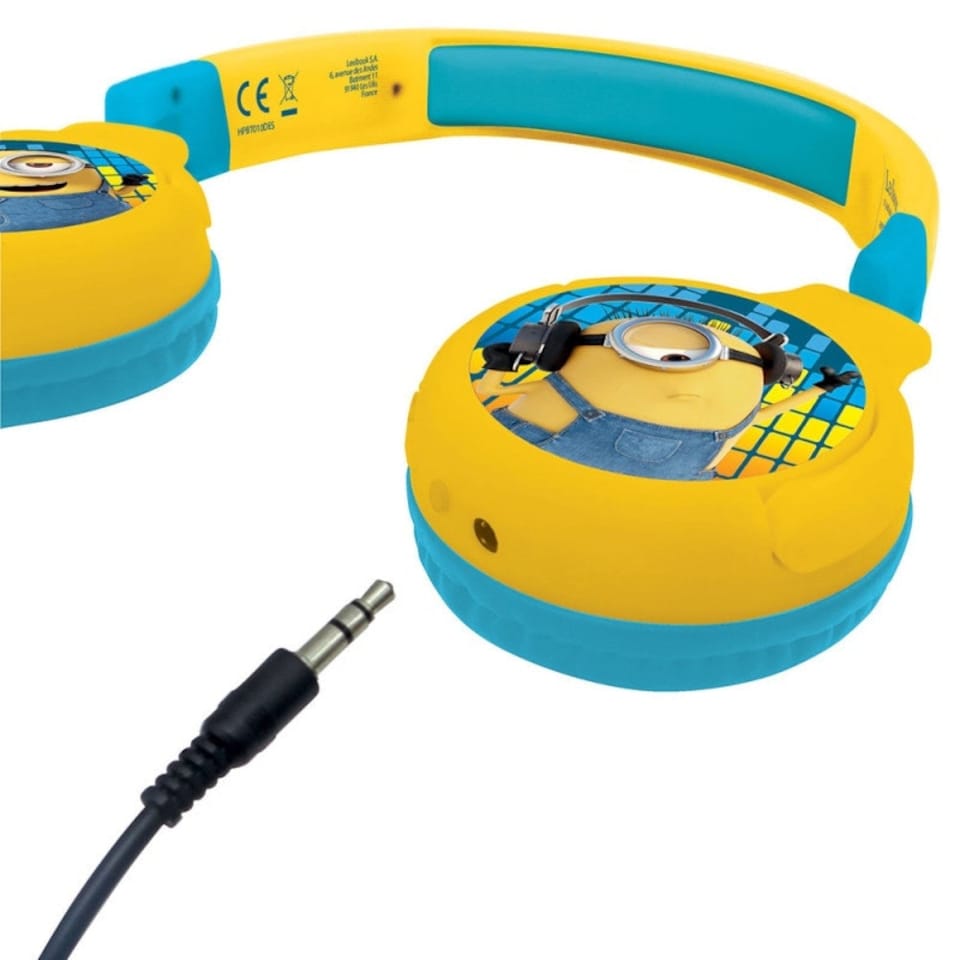 image 1 of Lexibook HPBT010DES Minions Bluetooth & Wired Foldable Headphones