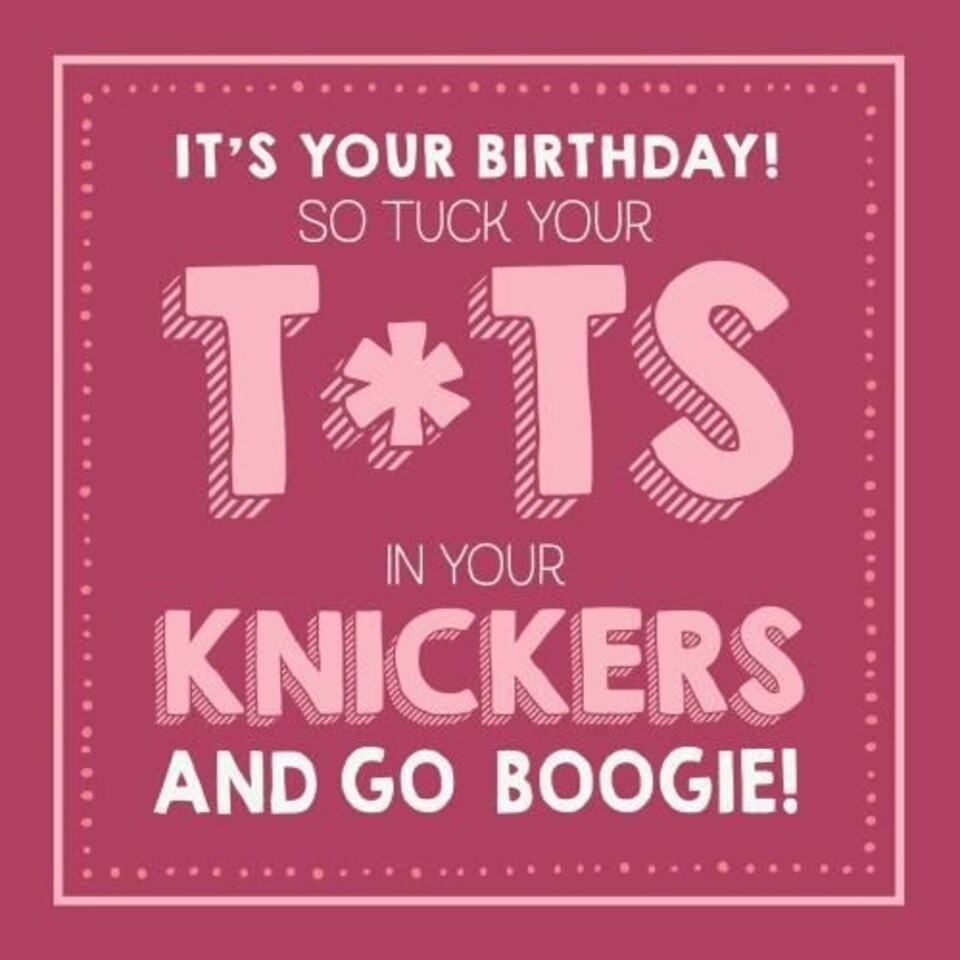 Jam & Toast Birthday Card for Her, "And Go Boogie!" Female Birthday Card, Funny Birthday Card for her