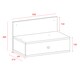 image 8 of Pair of Kelly Wall-Mounted Bedside Cabinets with Drawer - Modern Floating Bedside Tables | Grey | Grey Oak Effect | One Size | 2