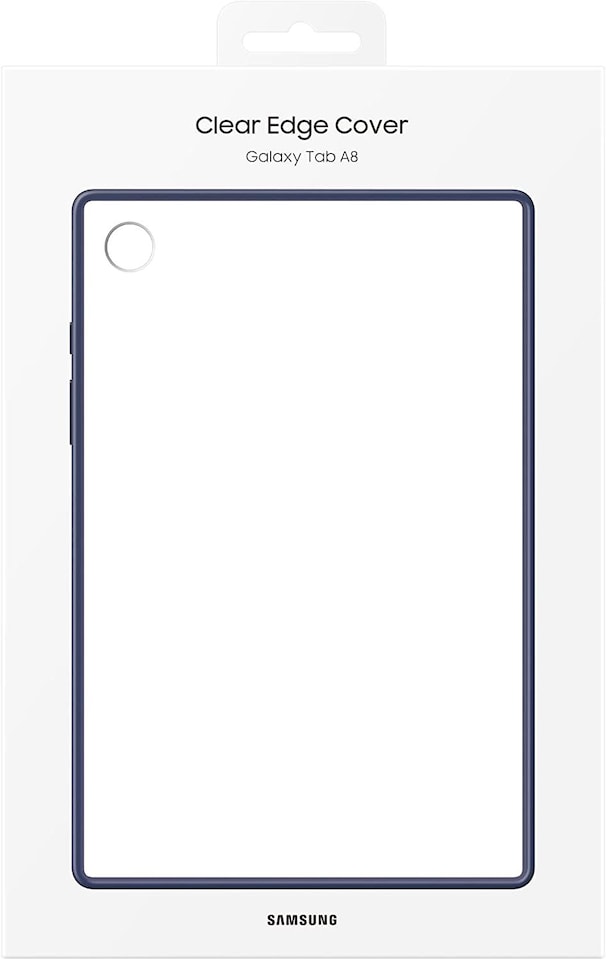 image 1 of Samsung Galaxy Tab A8 Clear Edge Cover Navy - EF-QX200TNEGWW