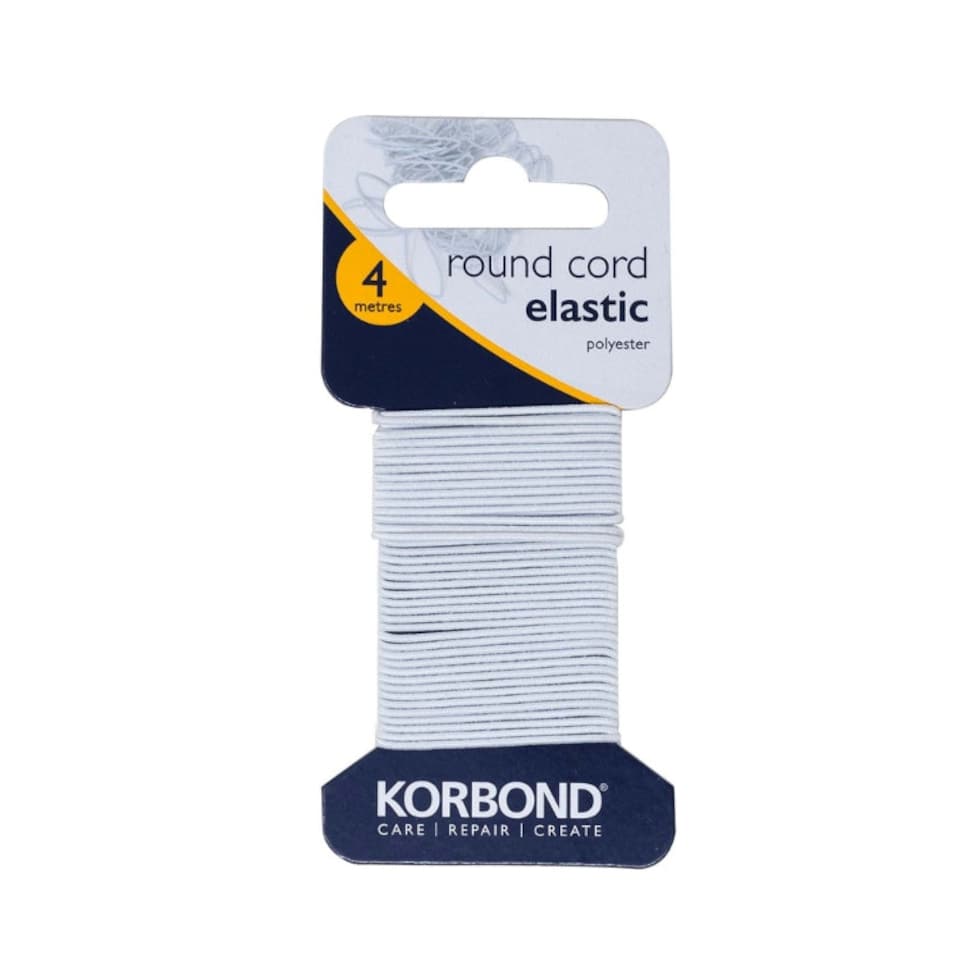 Korbond Round Cord Elastic 4m - One Colour - One Size