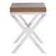image 3 of Interiors by Premier Natural Top Side Table With Cross Base Brown