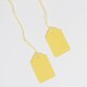 image 4 of Blick Tags Strung, 45mm x 28mm, Rectangular, Yellow, 1000 Labels