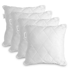 Silentnight Quilted Cushion Pads, 4 Pack, Extra Deep Filled Inserts with Zip Scatters
