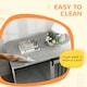 image 8 of PawHut Dog Crate Furniture with Removable Cushion for XL-sized Dogs - Grey